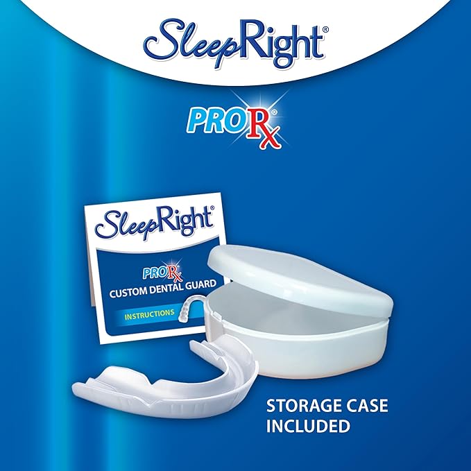 SleepRight ProRx Custom Dental Guard – Mouth Guard for Grinding Teeth at Night, Night Guards for Teeth Grinding, Comfortable Dental Guard for Sleeping, Custom Fit Teeth Grinding Protection