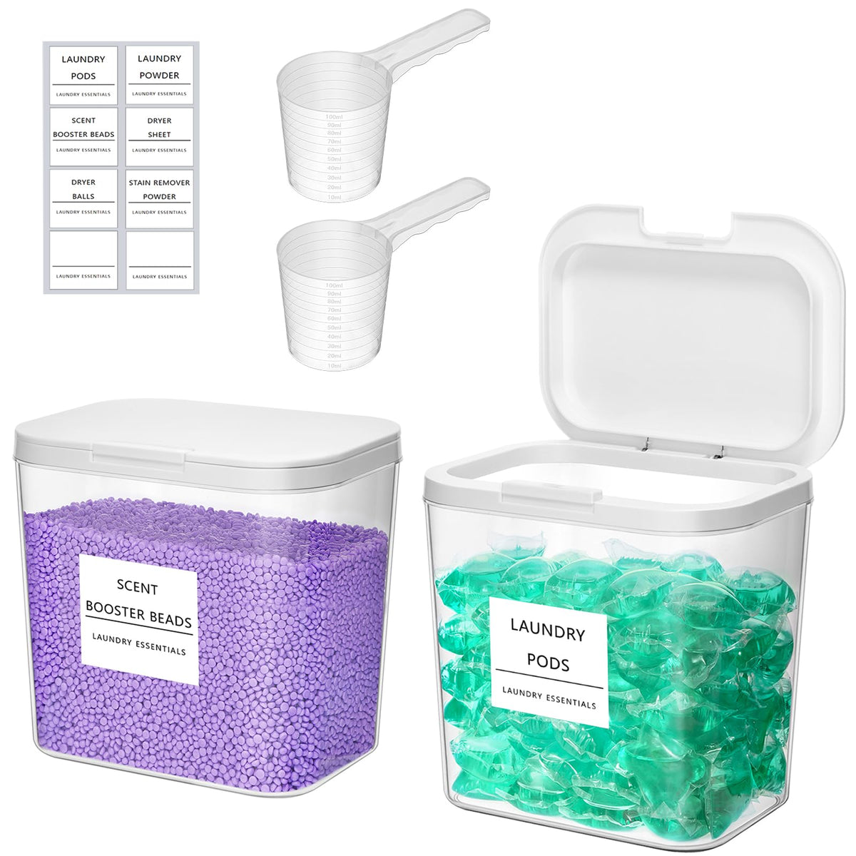 Laundry Pods Container with Pop (2 Count)
