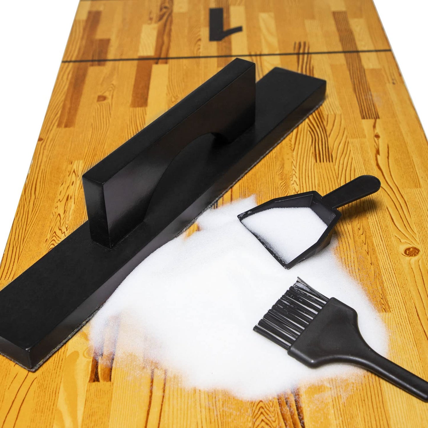 YDDS Shuffleboard Wax with Brush Set with Shuffleboard Sand Slow Speed, Shuffleboard Table Brush, Mini Dustpan and Brush for Shuffleboard Table