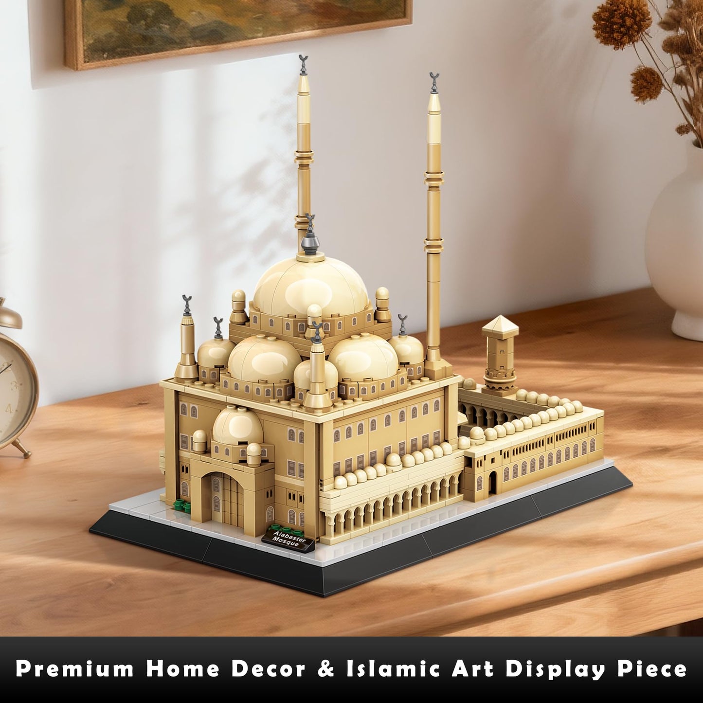BeepZipp Mosque of Mohammed Ali Cairo Building Set – 620Pcs Architecture Model Kit, Egypt Landmark for Adults, Home Office Decor, Collectible Travel Souvenir for History & Architecture Enthusiasts