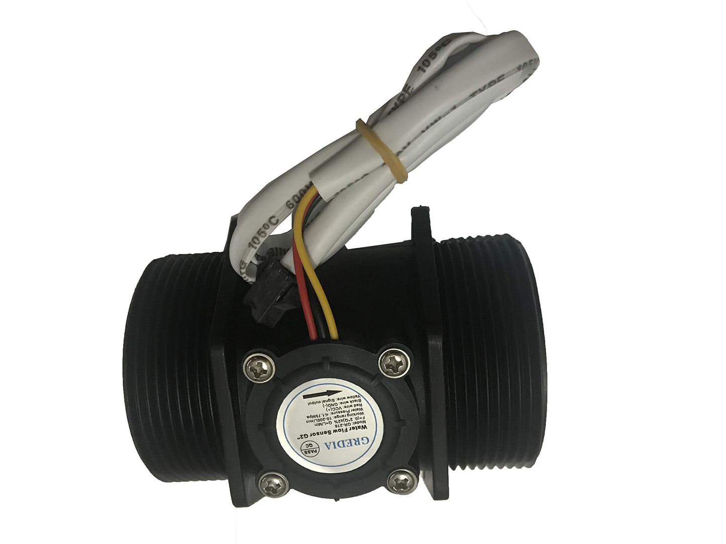 GREDIA Digital LCD Display Quantitative Controller Water Control + 2" Hall Effect Flow Sensor Flowmeter +24V Power