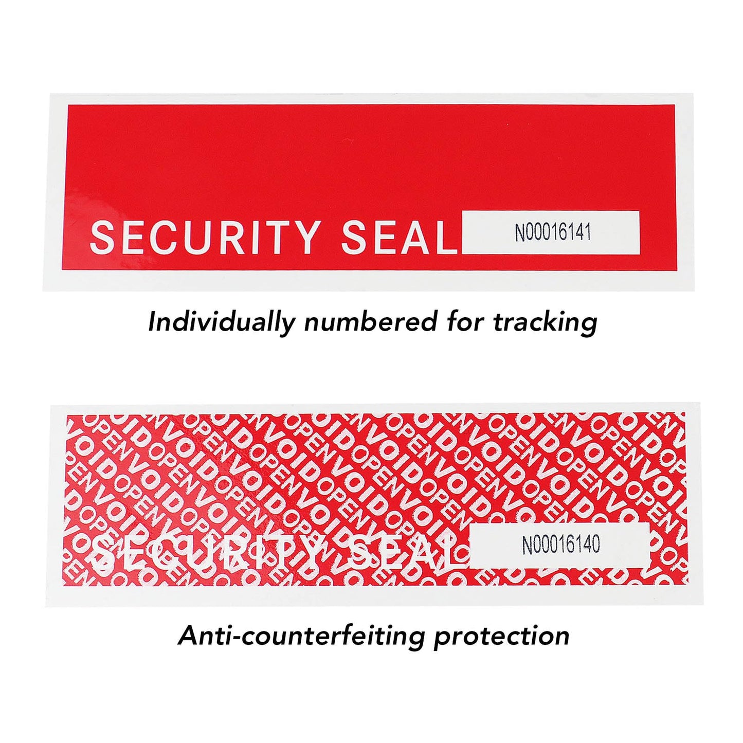 BOMEI PACK Transfer Tamper Evident Security Tape,Tamper Proof Packing Tape,Transfer Tamper Resistant Void Tapes Red for Evidence Box, Envelope, Shipment (Pre-Cut)