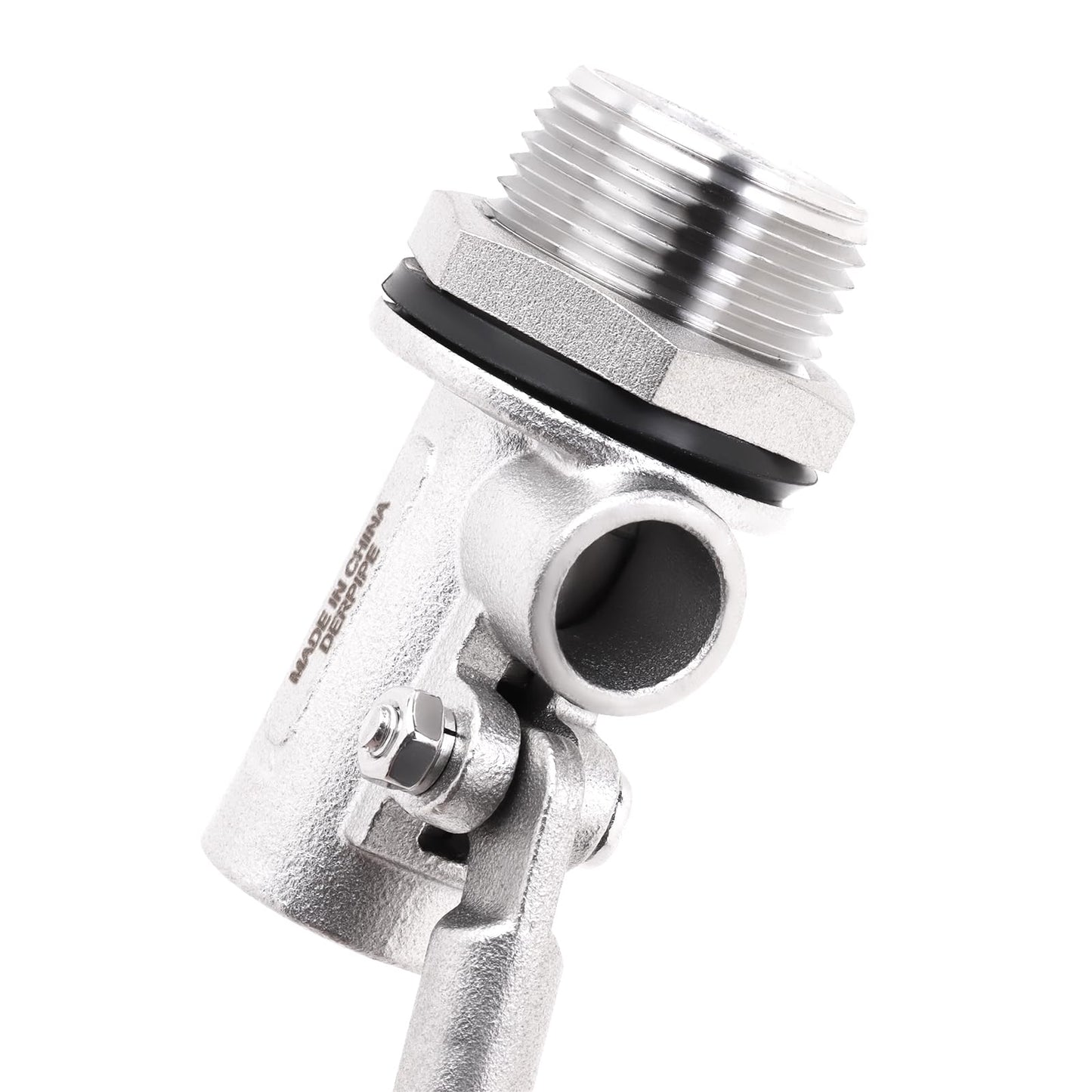 DERPIPE Stainless Steel Float Ball Valves - 3/4" NPT Male Thread Flow Control Float Sensor Valve Automatic Water Level Control Float For Tank Pond Water Tower