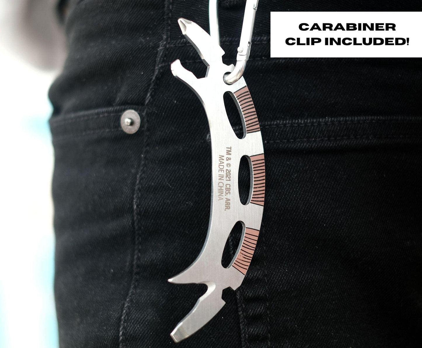 Star Trek Klingon Bat'leth 6-In-1 Multitool Kit | Includes Screwdriver, Wrench, Bottle Opener, Cord Cutter, Hand Tools | Pocket-Sized Portable Survival Camping Tool
