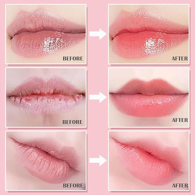 Bee Lip Balm Honey Pot, 2 PCS Strawberry & Honey Masks, Hydrating Prevention for Dry and Cracked Lips, Scrubs Exfoliator, Sleep Mask Reduces Lines, Exfoliating BeeLip Balm Sleeping Mask