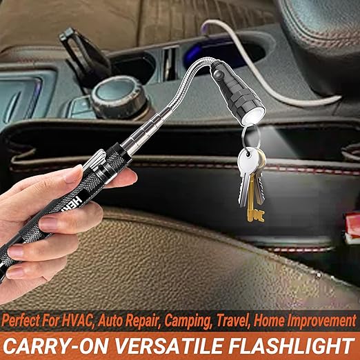 Mens Valentines Day Gifts for Him Telescoping Magnetic Pickup Tool Set - Inspection Mirror, Birthday Gifts for Men Dad Boyfriend Husband Mens Gifts Ideas 2-Pack