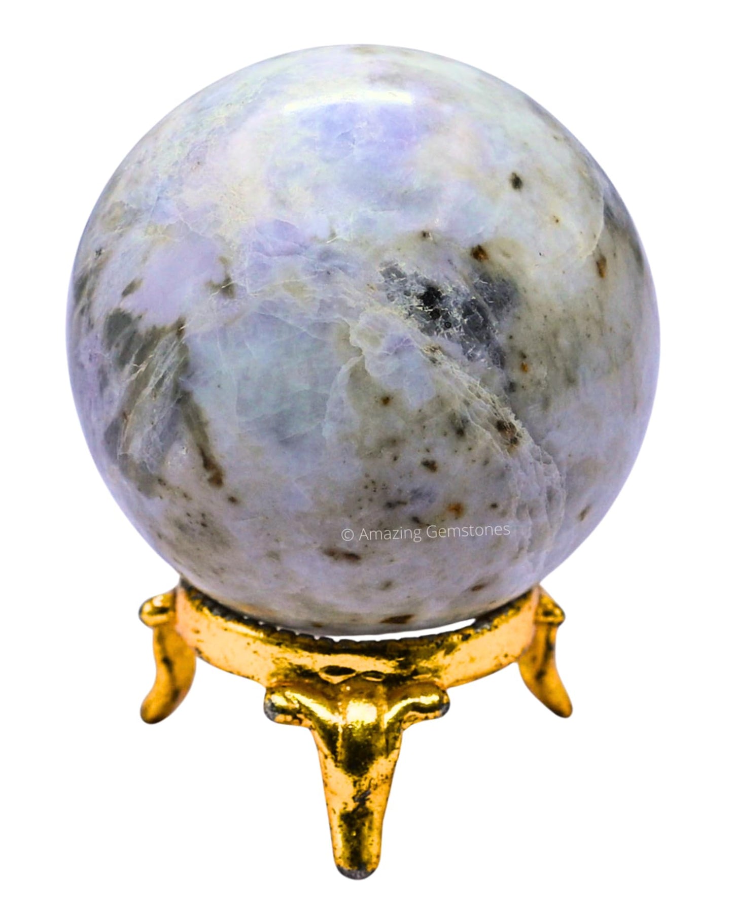 Amazing Gemstone Hackmanite Crystal Ball with Stand - 2 Inches Crystal Sphere Meditation Balls for Witchcraft and Decorative Balls
