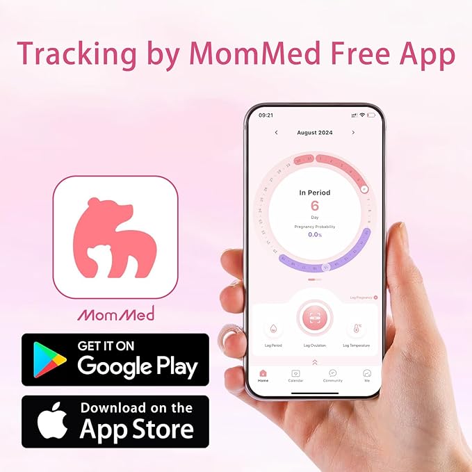 MomMed Ovulation Test Strips, 105 LH Ovulation Predictor Kit with 105 Collection Cups, Accurately Track Ovulation Test, High Sensitivity Result for Women Home Testing