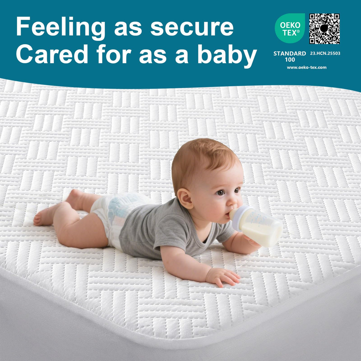 Waterproof Twin Size Mattress Protector with Deep Pockets