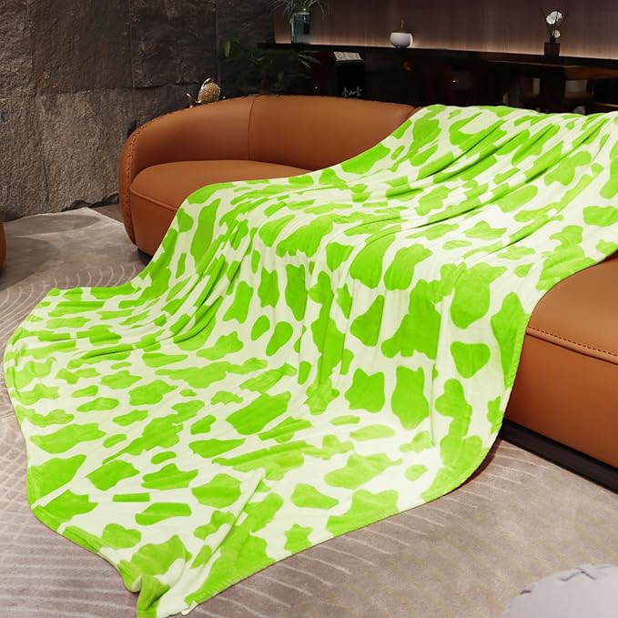 King Size Fleece Blanket Lime Green - Soft Warm Cozy Lightweight Fuzzy Throw for Bed, Couch, Sofa, Home Decor - Gifts for Adults Birthday Christmas 90"x108"