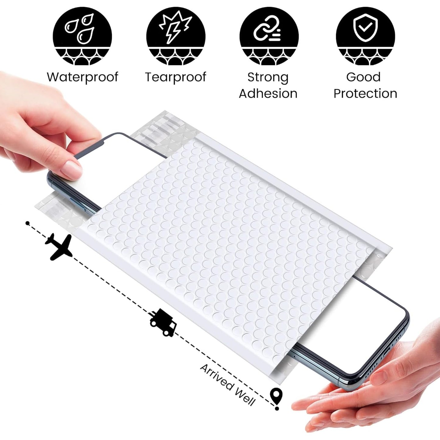 Fuxury Bubble Mailers 6x10“ 600 Pack White Padded Envelopes Usable Size 6x9" Thick Mailing Envelopes Bubble Padded, Shipping Bags for Mailing,Packaging, Small Business, Boutique, Bulk #0