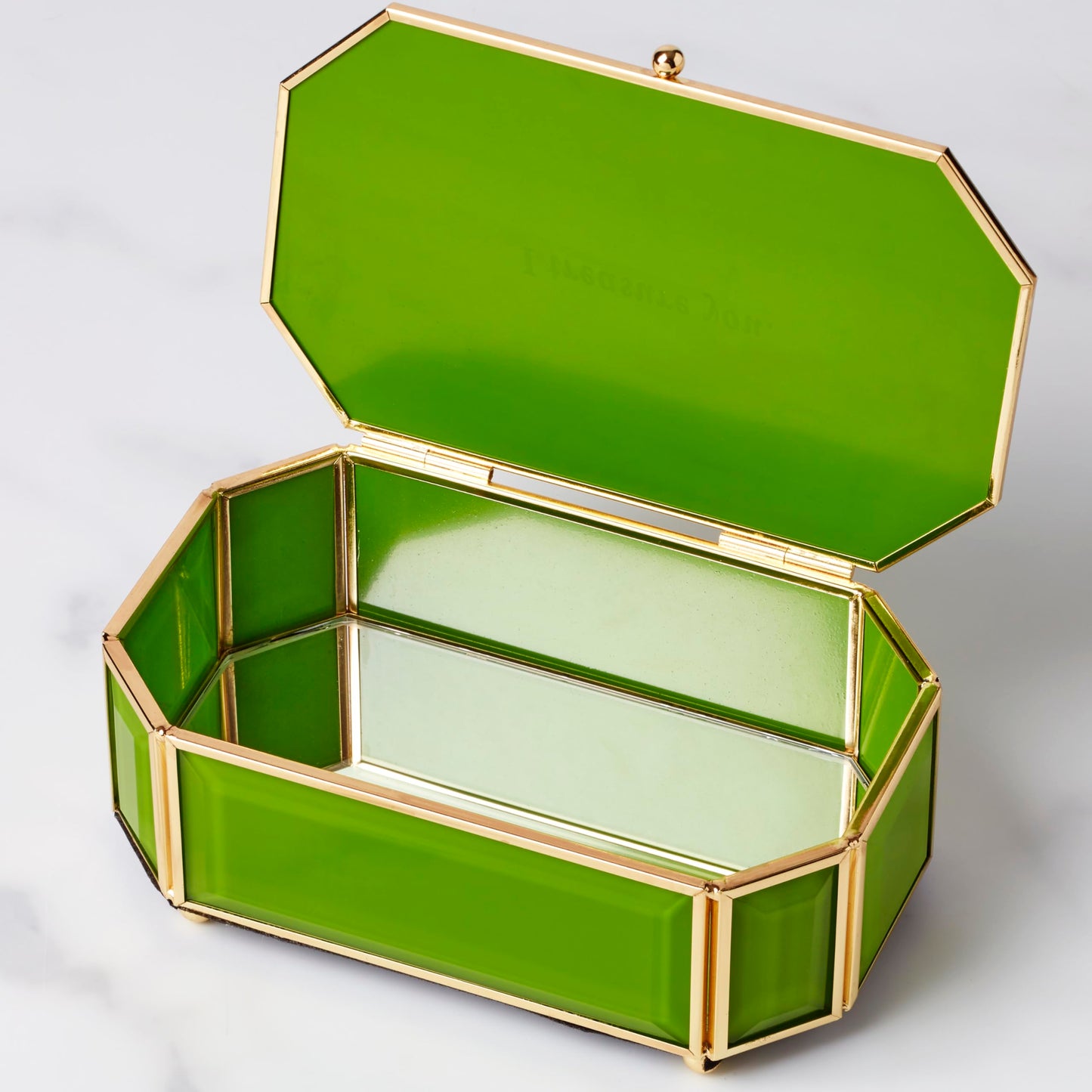 kate spade new york I Treasure You Green Jewelry Box