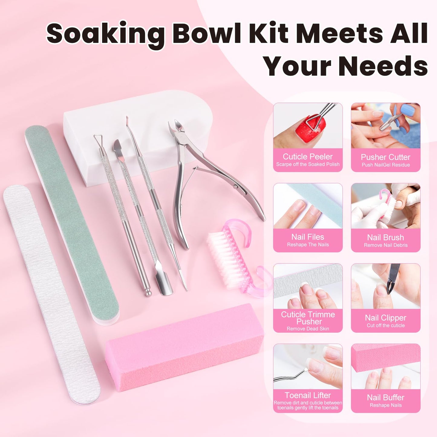 Yokilly Toe Nail Soaking Bowl: Large Size Acetone Proof Toe Soaking Tray for DIY enthusiasts Home Use - Shoe Design Foot Soaking Bath Tub for Soak Off Dip Powder Gel Polish Remover (White)