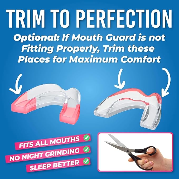 HONEYBULL Anti Grinding Guard Set [6 Pack - Mixed] Comes in 2 Sizes for Light and Heavy Grinding | Comfortable Custom Mouth Guard for Nighttime Teeth Grinding