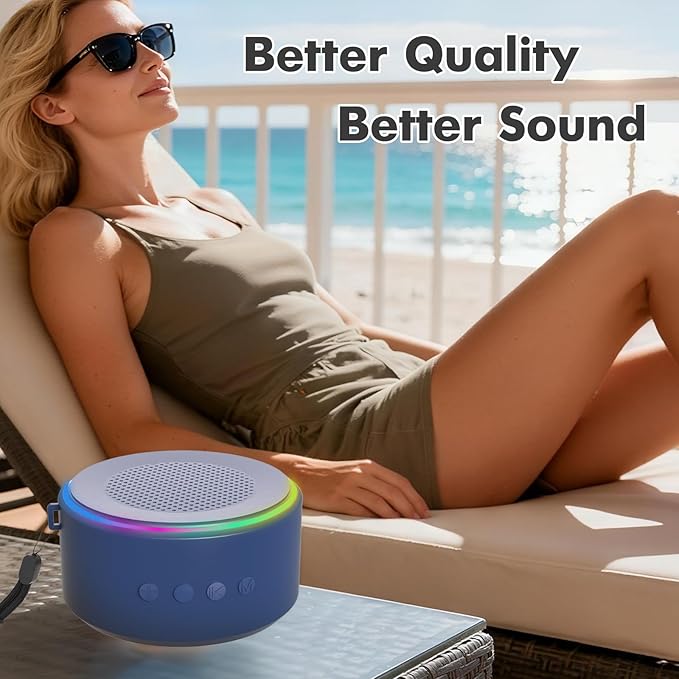 Gifts for Men Dad Him Husband Christmas - Blue Bluetooth Speaker with Phone Stand, Anniversary Birthday Gift for Teen Boy Boyfriend Women, Mens Stocking Stuffers - Ideal for Home/Kitchens/Outdoor/Desk