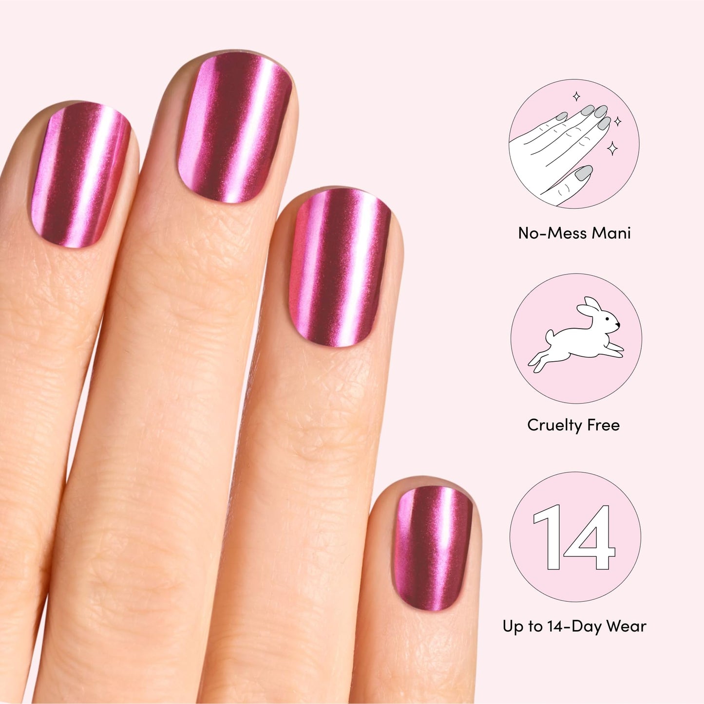 Dashing Diva Glaze Nail Strip Set - Spell On You - Long Lasting, Chip Resistant, Semi-Cured Gel Nail Strips - Gel Set - 4-Piece Manicure Kit with 32 Strips
