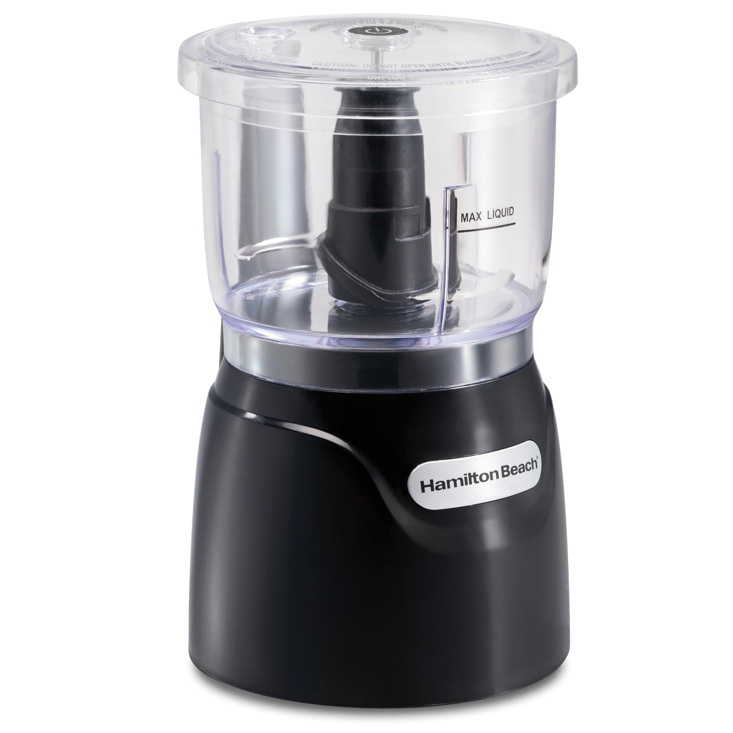 Hamilton Beach Electric Vegetable Chopper & Mini Food Processor, 3-Cup, 350 Watts, for Dicing, Mincing, and Puree, Black (72850)