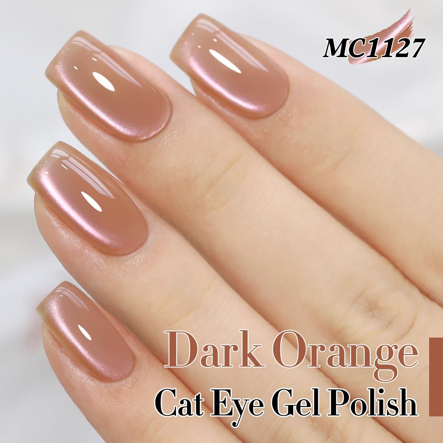 Double Rhythm 6 Colors Cat Eye Gel Polish Set Shimmer Glitter with Magnet Holographic Reflective Magnetic UV Nail Art Kit (6-Kit 43)