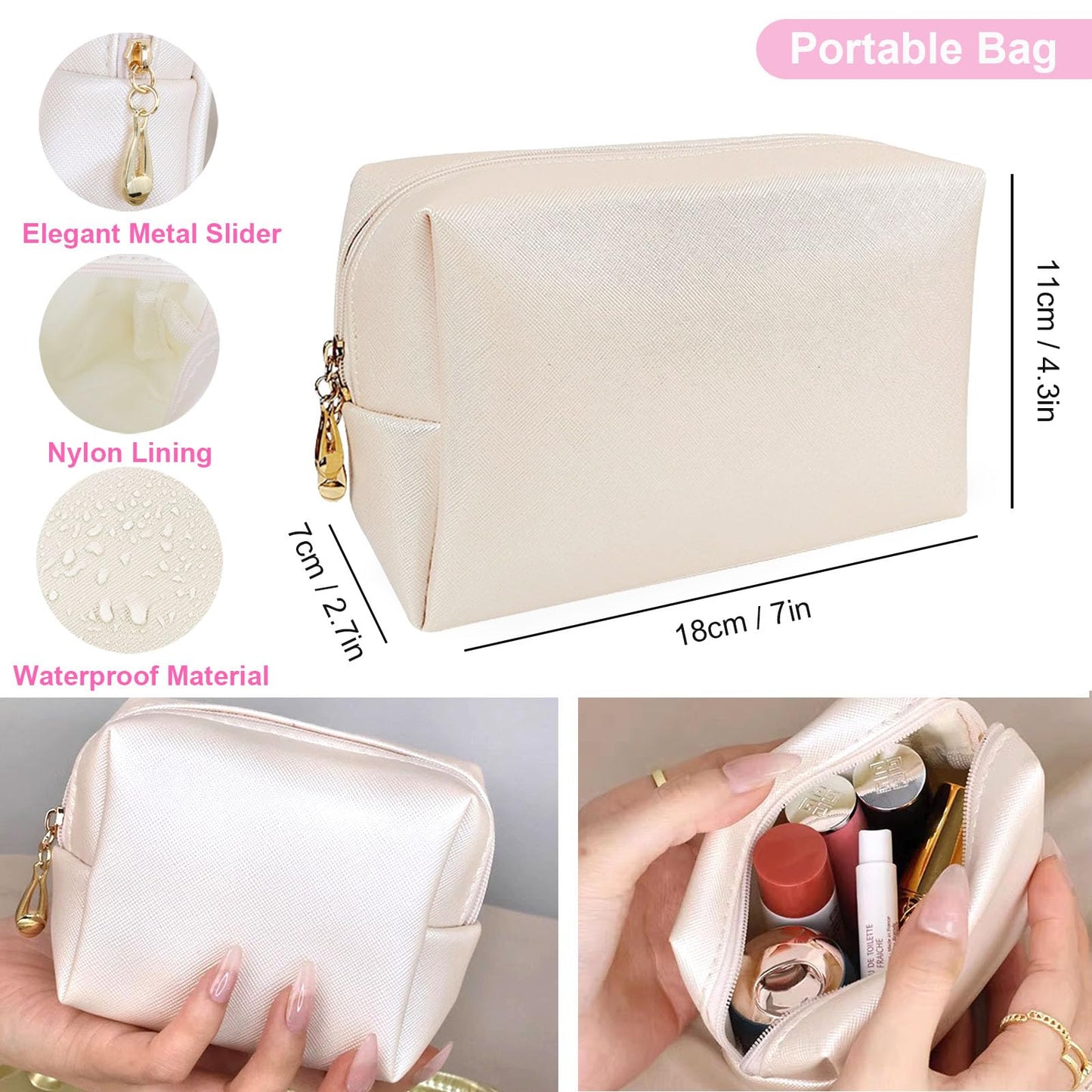 Wedding Emergency Kit, Women's 40+ Essentials Items Bridal Emergency Kit for Wedding Day, Travel Kit Personal Care Survival Set with Bride Makeup Bag