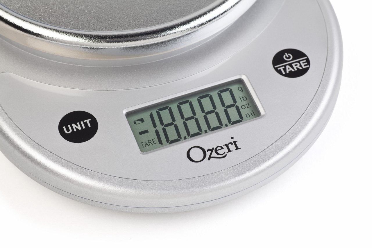 Ozeri® Pronto® Digital Multifunction Kitchen and Food Scale with Variable Graduation Technology®, All Silver