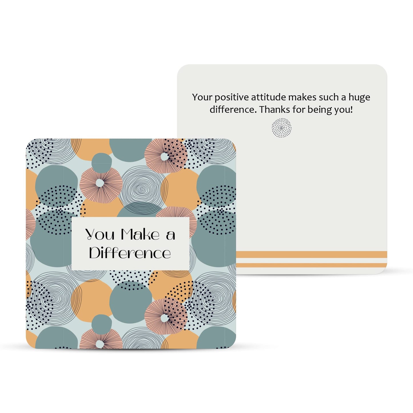 Dessie 60 You Make a Difference Inspirational Cards with Envelopes & Matching Seals. 60 Post-it Note Size Motivational and Encouragement Cards with Positive Affirmations. Great Thoughtful Gifts.