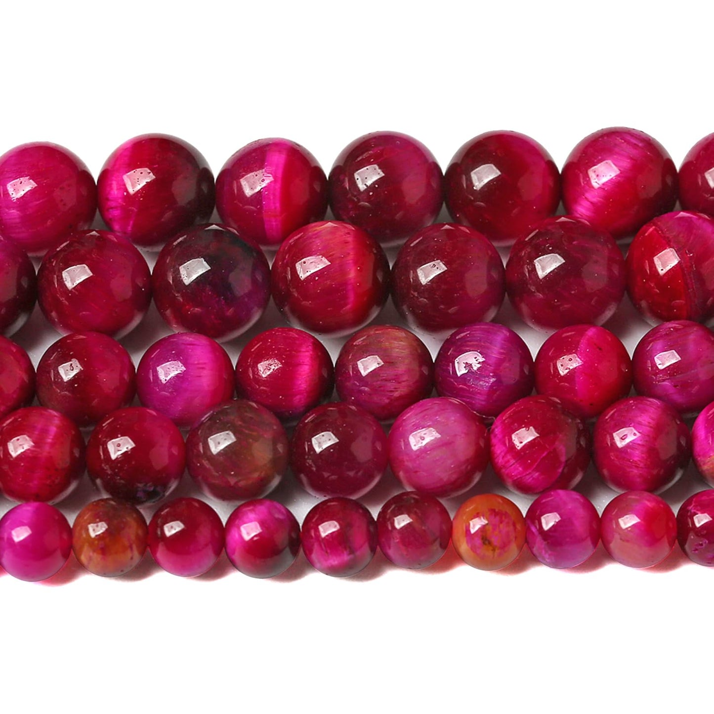 6MM 60PCS Natural Multi Rose Tiger Eye Stone Beads for Jewelry Making DIY Bracelet