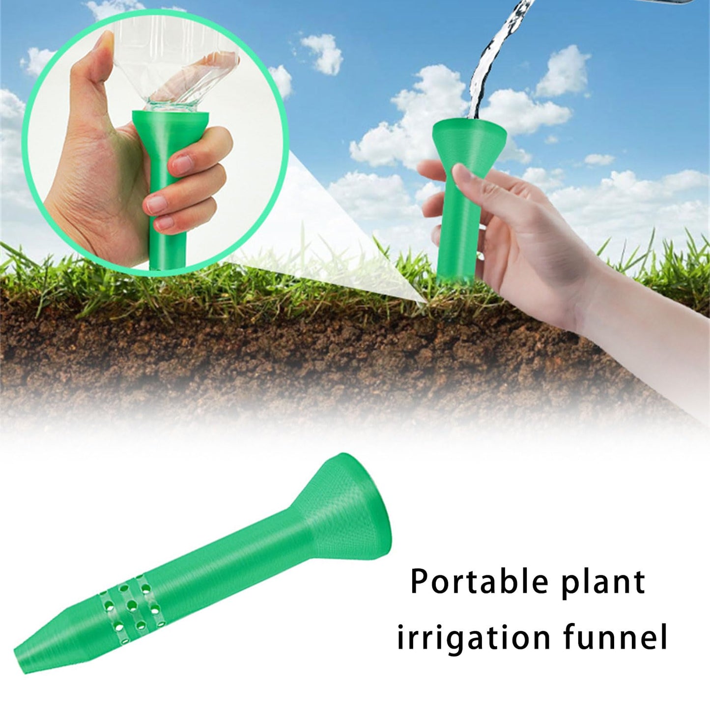 3PCS Leakproof Plant Watering Spikes, Targeted Root Irrigation Systems for Indoor/Outdoor Potted Gardens Root Irrigation Spikes