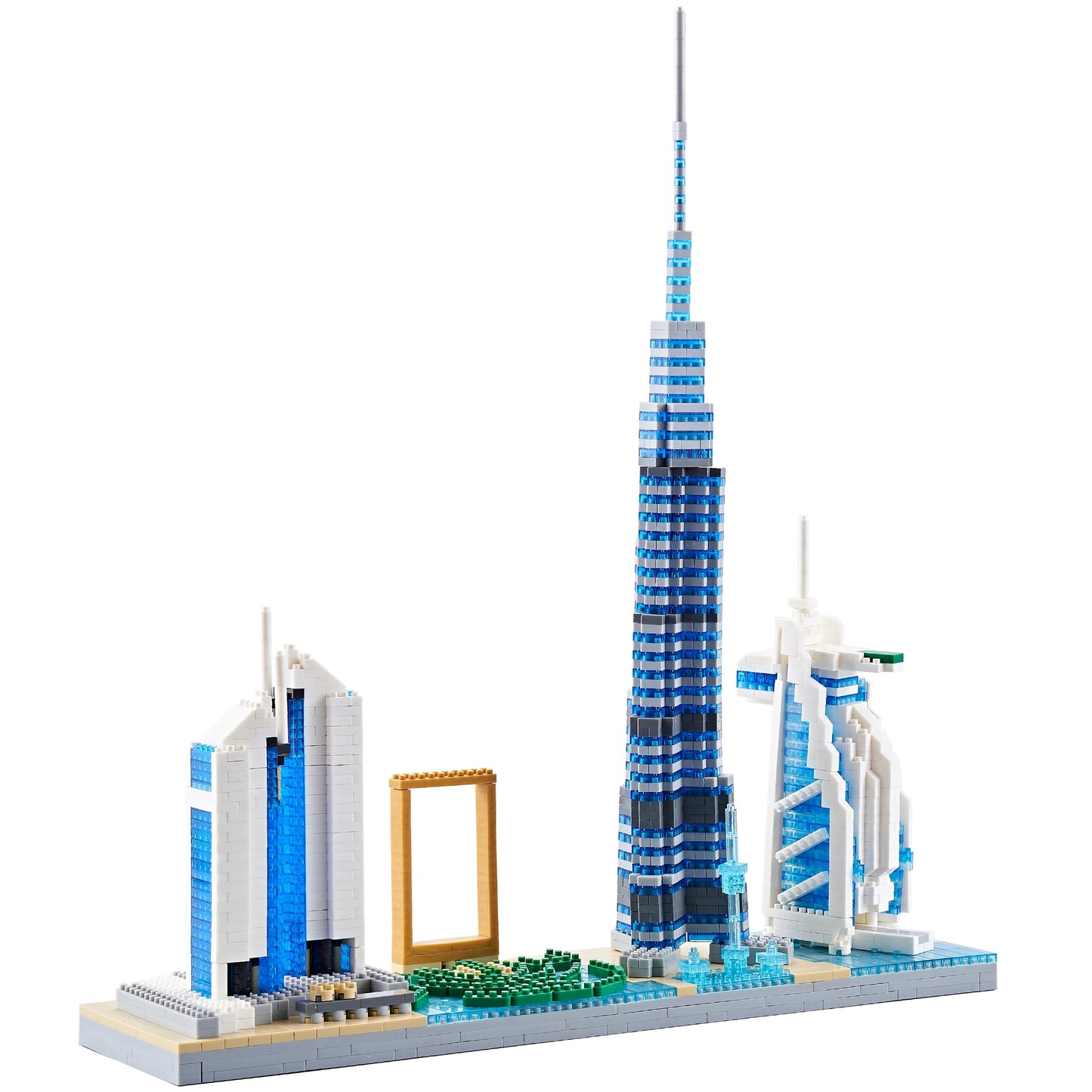 DOLBLOCK Architecture Dubai Skyline Collectible Model Building Kit Micro Blocks Sets for Adults Present Model Kit 2545 Pieces