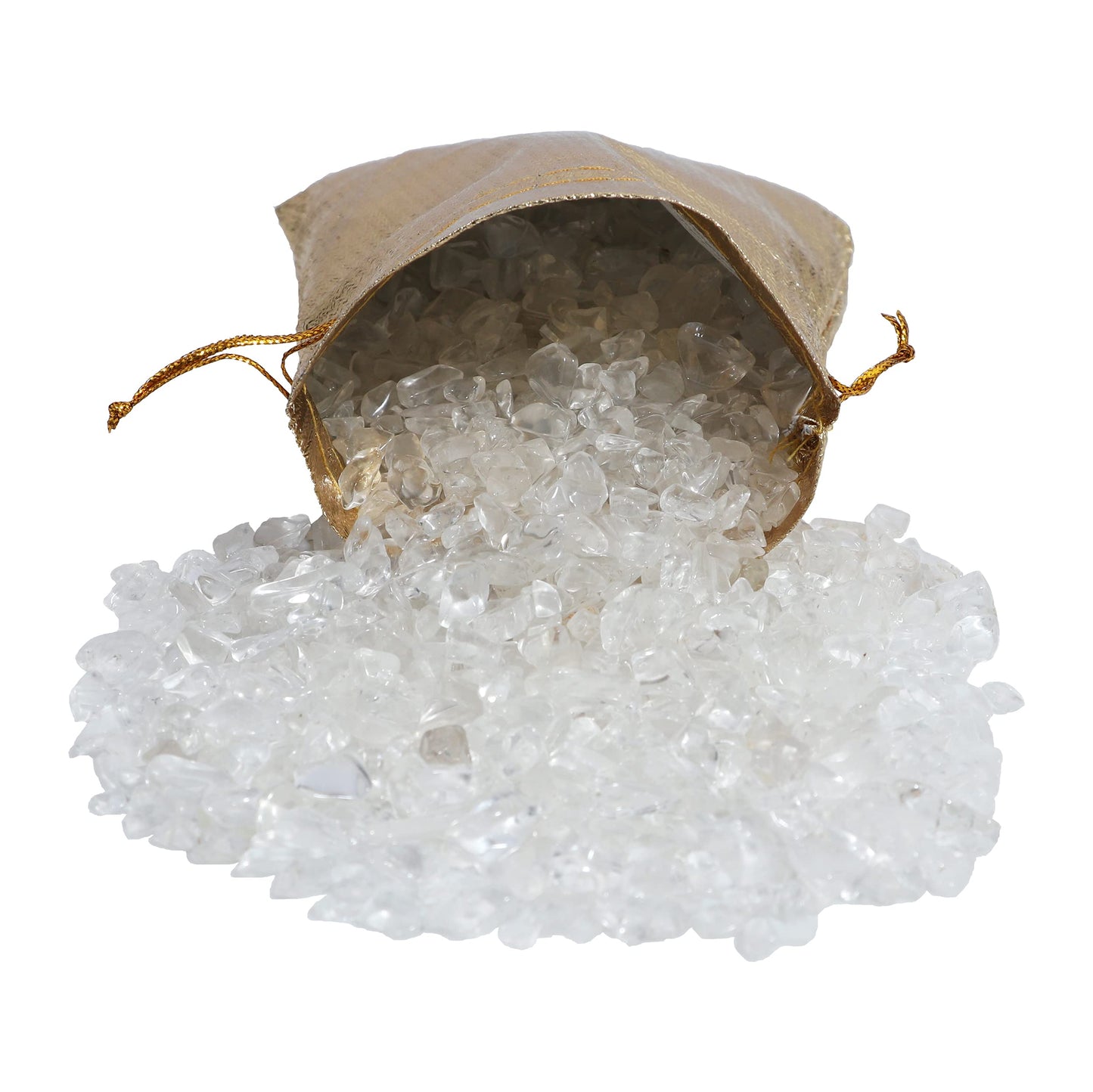 ZAICUS Clear Quartz Crystal Chips Bulk Gemstone Valentine Gift, Healing Crystal Natural Irregular Shaped Crushed Stone Reik Healing Tumbled Chips Crystal Chips for Witchcraft & Jewelry Making 1 Lb