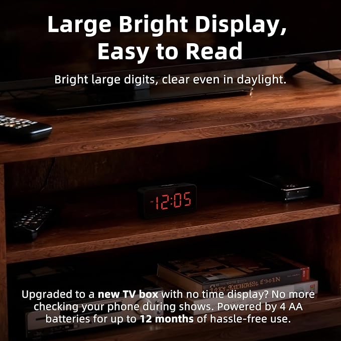 Battery Operated Small Alarm Clock: Compact Cordless Design