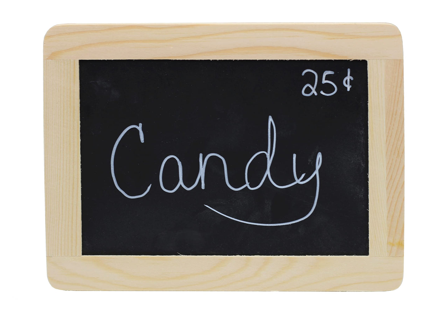 Creative Hobbies® Synthetic Chalkboard with Unfinished Wood Frame, 4 x 6 Inch -Pack of 6 Chalkboards