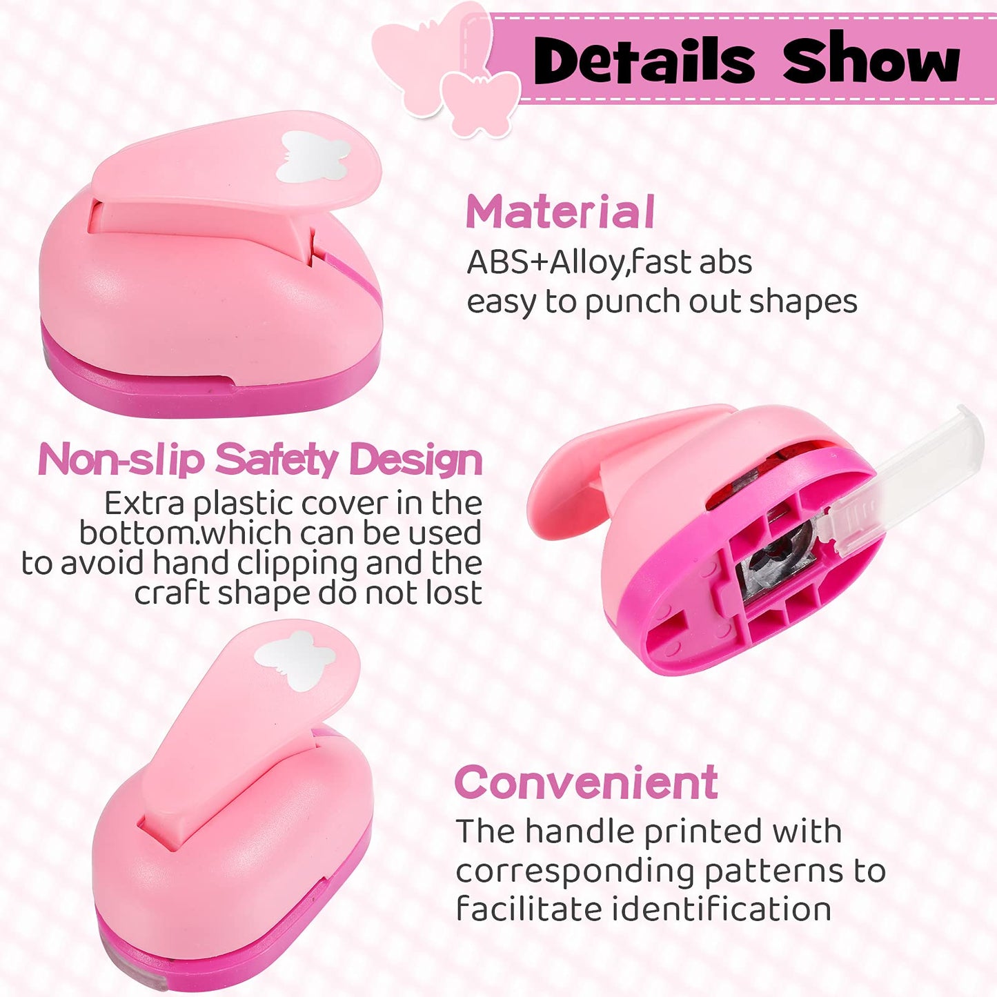Outus 10 Pieces Craft Hole Punch Mini Craft Paper Punch Single Crafting Scrapbook Shape Hole Puncher for DIY, Scrapbook, Cards, Handmade Project, 10 Shapes