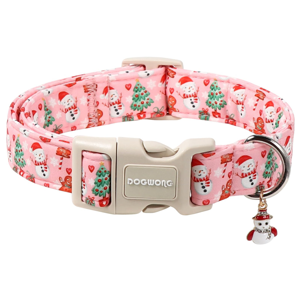 DOGWONG Fall Dog Collar- Pink Halloween Dog Collars Adjustable Classic Halloween Dog Collar for Small Medium Large Dogs M