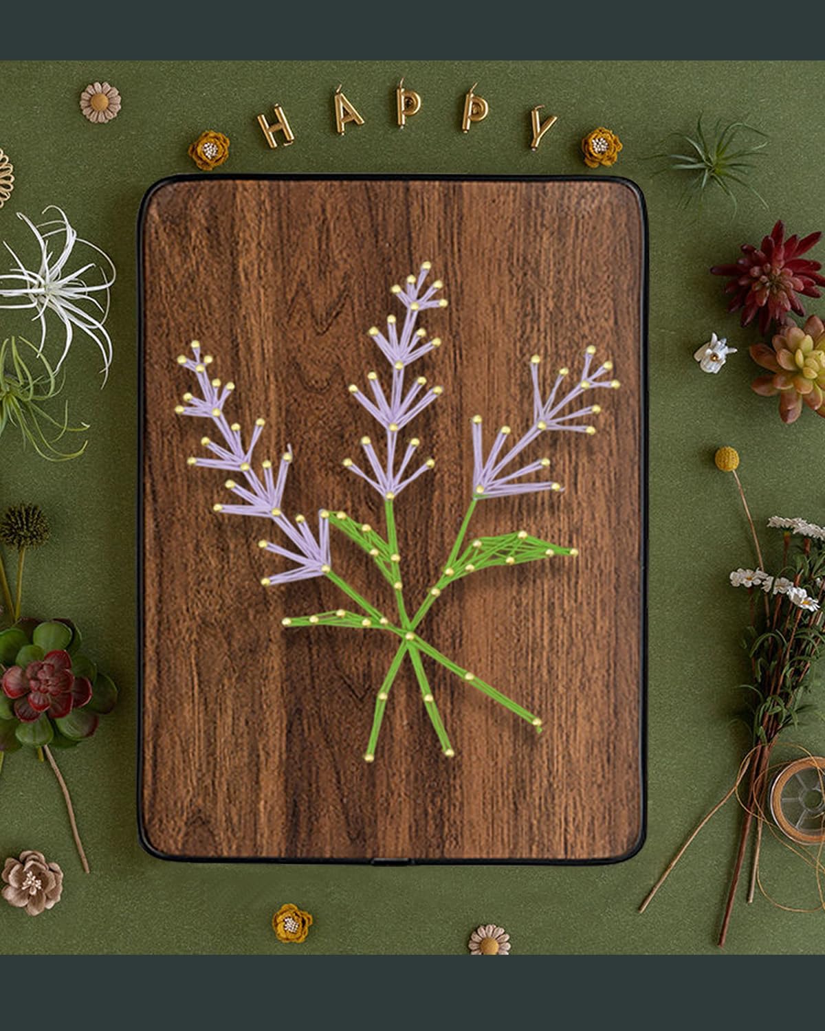 BAZIMA DIY String Art Kit for Beginner, DIY Lavender Craft Kit,Unique Gift,Craft Kit for Holidays