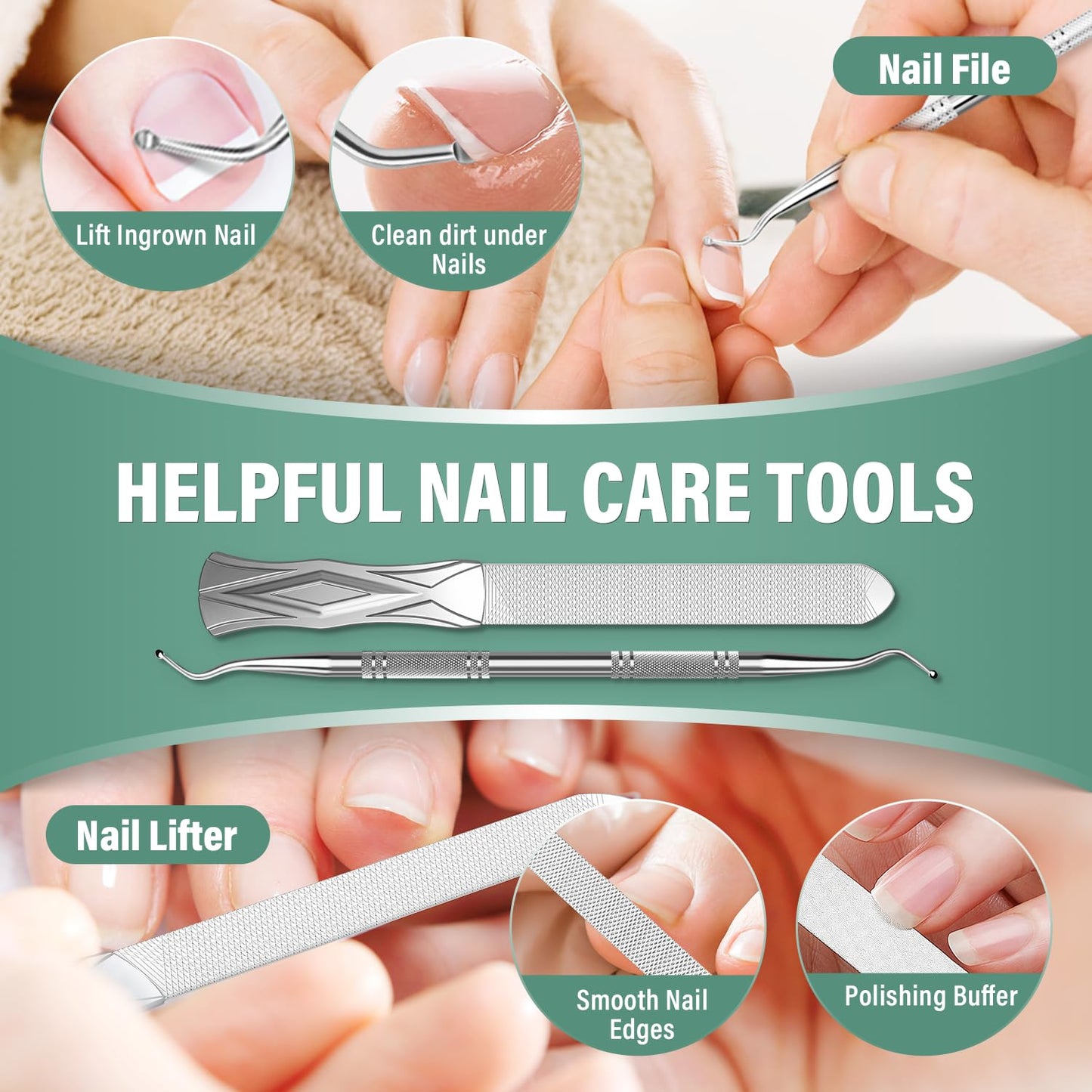Upgrade Large Toenail Clippers for Thick Nails for Seniors Non-Slip Long Handle, Slanted Eagle Beak Angled Nail Clippers, Wide-Mouth Splash-Proof Curved Precision Ingrown Nail Cutter for Men Women