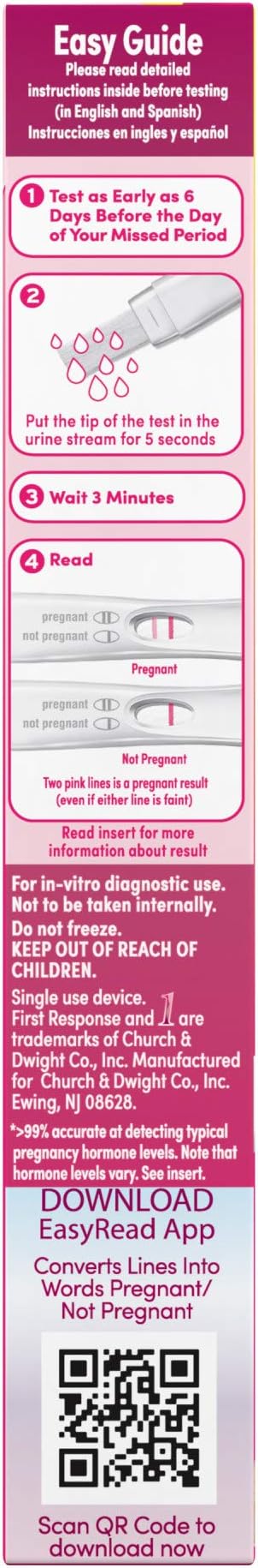 First Response Early Result Pregnancy Test, 2 Count (Packaging & Test Design May Vary) (Pack of 2)