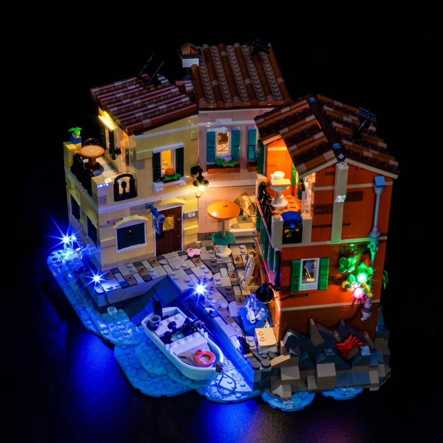 BRICKSHINING LED Lighting Compatible with Lego 21359 Italian Riviera,Light Kit Compatible with Lego Architectural 21359 for Adults,NOT Included The Model Set - JUST Lights