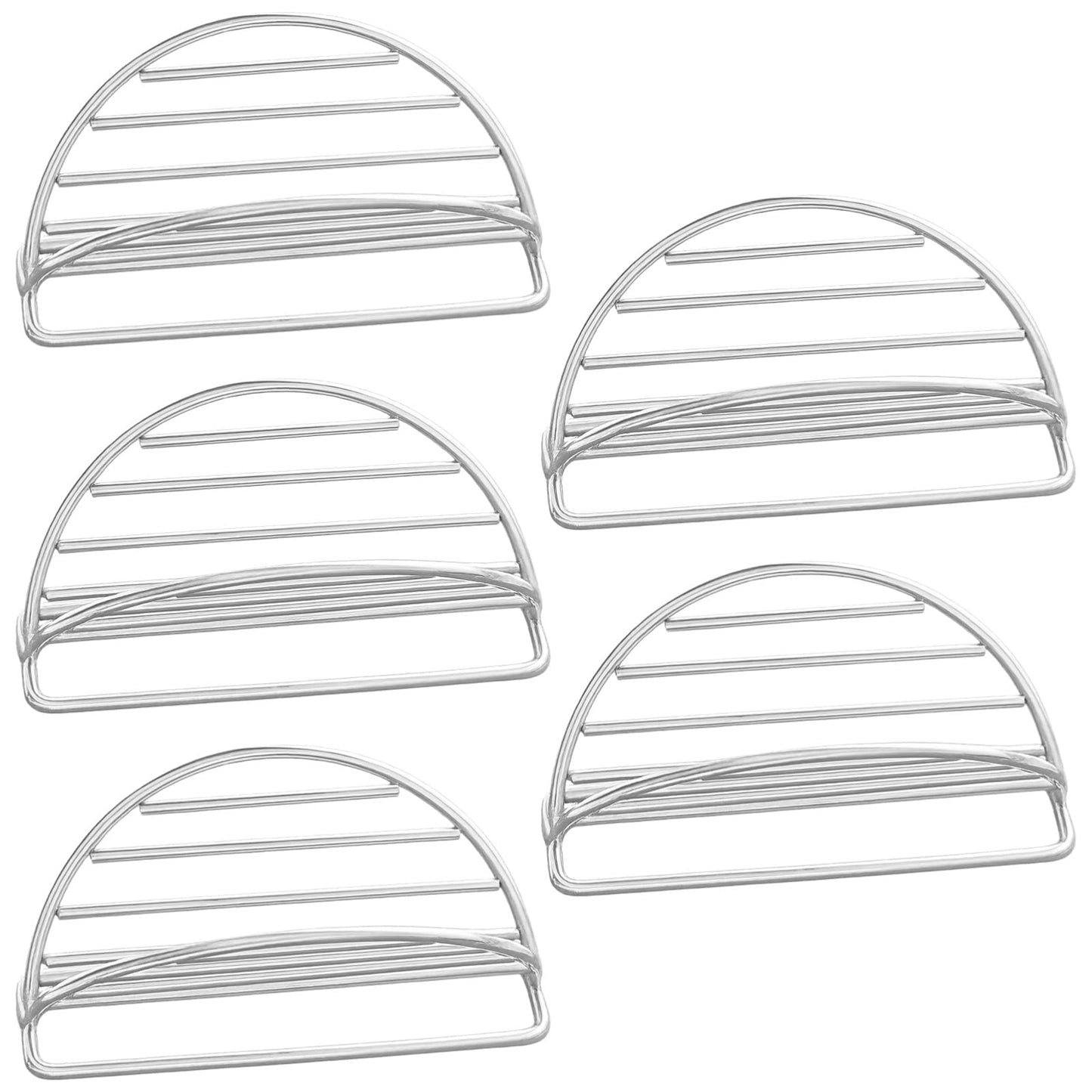 5 Pcs Taco Shell Holder, Stainless Steel Tortilla Holder, V-Shaped Taco Holder Stand Taco Rack Tray for Soft & Hard Shell Tacos, Easy Cleaning