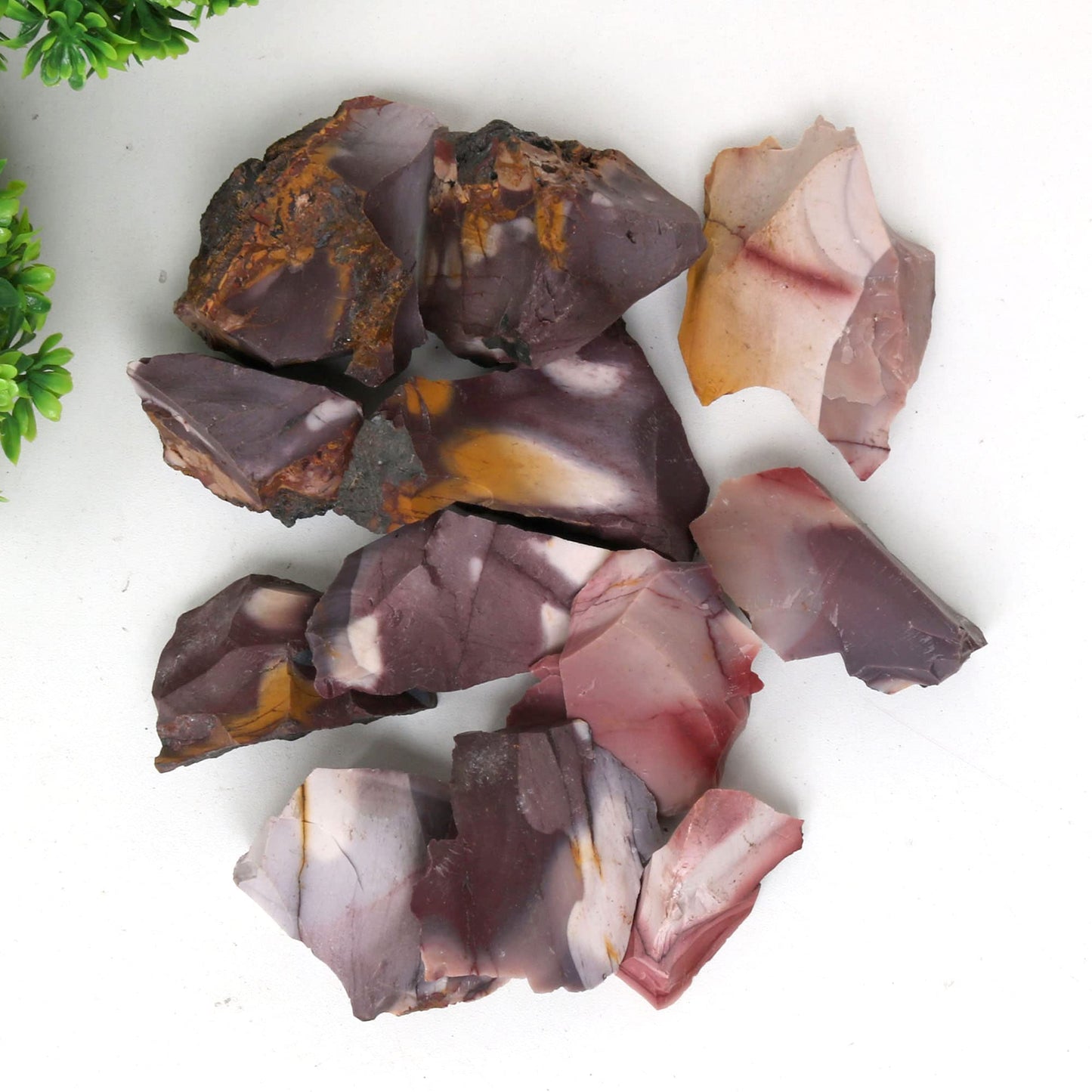 REAL-GEMS Natural Raw Healing Crystals Rough Stones for Tumbling, Cabbing, Polishing, Wire Wrapping, Wicca & Reiki Crystal Healing, Mix Gemstones,7 Chakra (Mookaite Jasper)