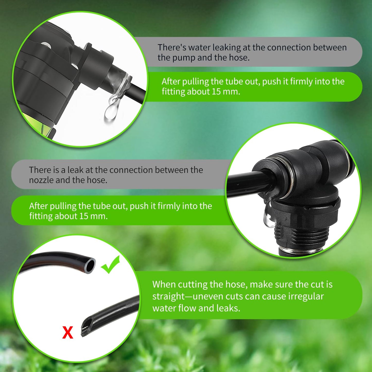 Reptile Misting System with Timer, 6 Adjustable-Joint Nozzles, Self-Priming Pump, Quiet Fine Mist for Chameleons, Geckos, Frogs & Terrariums