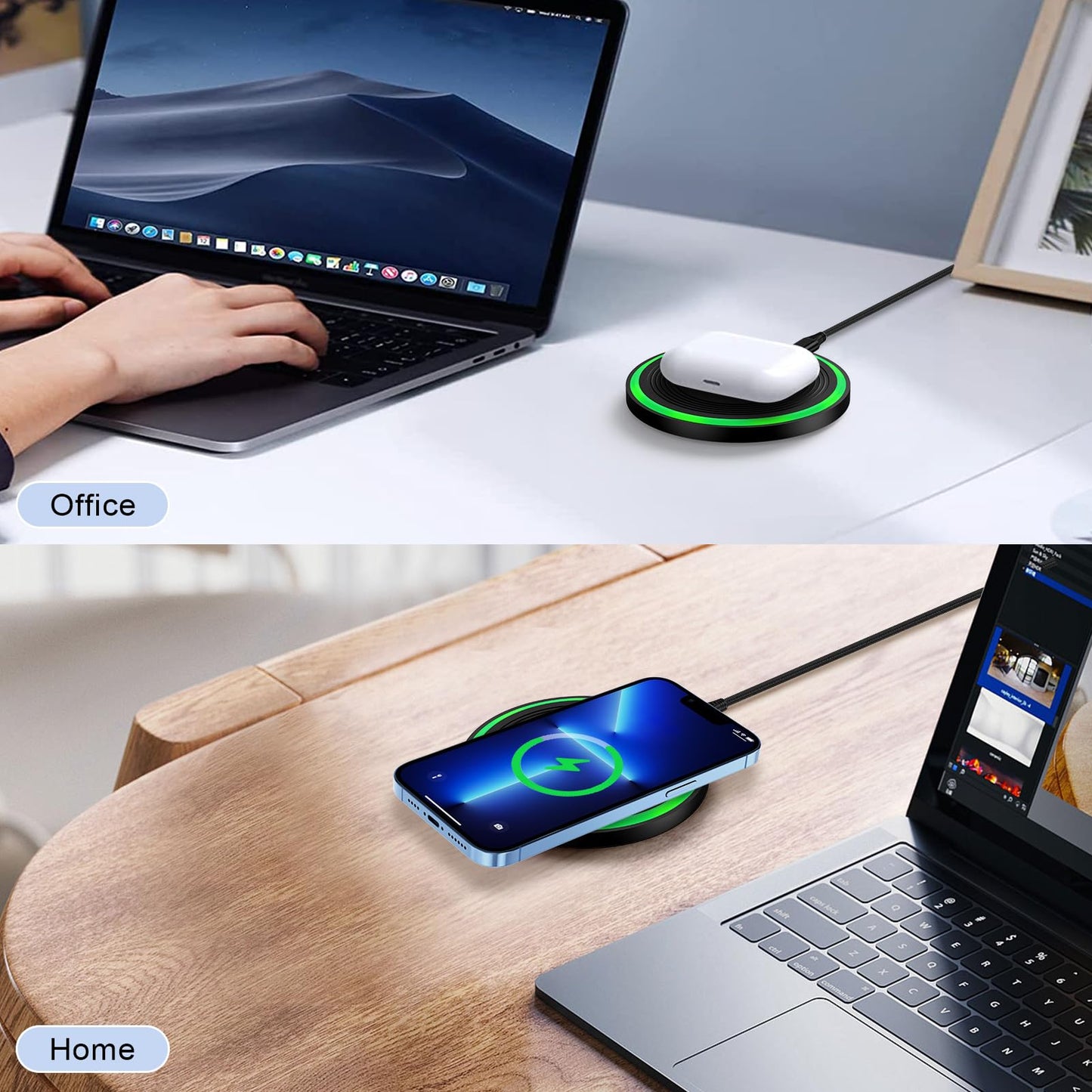 Android Phone Samsung Wireless Charging Pad Fast Charging for Sam Sung Galaxy Z Flip 7 fe Z Fold 7 S25 S24 S23 S22,15W Wireless Charger Statiton Mat for Samsung Google Pixel 10Pro XL/10/9a/9 Pro/8/7