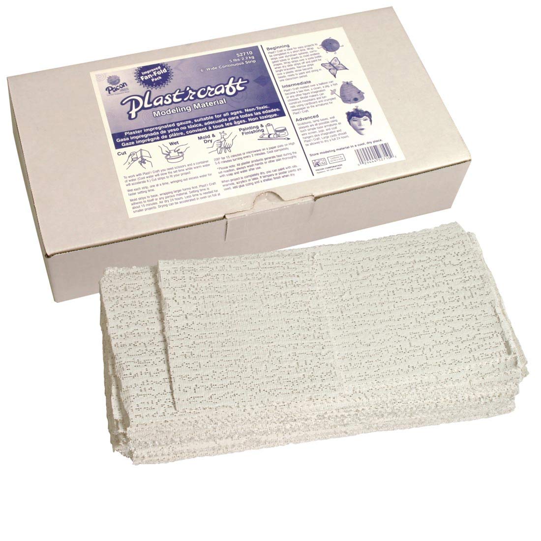 Plast'r Craft Modeling Material, 6" Wide, 100' Long, Create Scenery, Masks, Arts & Crafts, and DIY Projects with Plaster Cloth