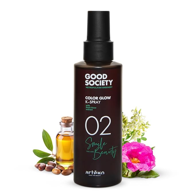 Artègo Good Society Color Glow K-Spray (5.1 fl oz) – Leave-In Two-Phase Conditioner Spray for Color Protection & Shine