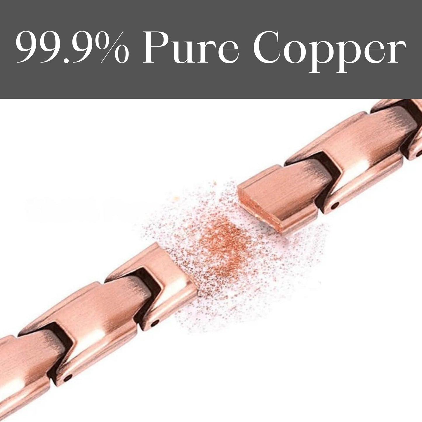 Shield Copper Bracelet – Adjustable Magnetic Bracelet for Men & Women, Pure Copper with 8 Powerful 3000 Gauss Magnets, Sleek Wellness Design for Comfort, Balance & Energy – 15MM