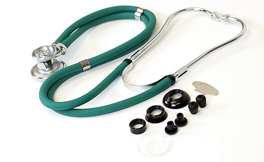 Primacare DS-9295-FG 30" Sprague Rappaport Style Stethoscope for Doctors, Nurses and Medical Students, First Aid Professional Dual Head Cardiology Kit for Men, Women and Pediatric, Frosted Glacier