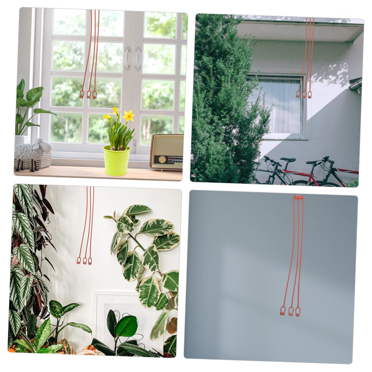GALPADA 60pcs Sturdy Flowerpot Hooks Hanging Plant Holders for Balcony Railing Hangers