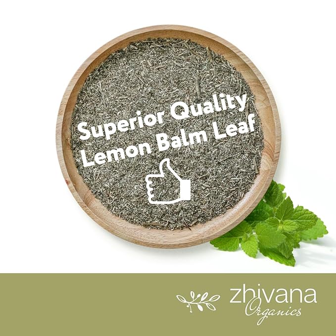 Melissa Tea Organic (10oz.) - Lemon Balm Tea Organic Loose Leaf - Te de Tolonjil - Natural Support for Anti-Stress, Sleep, Blood Pressure, Digestion