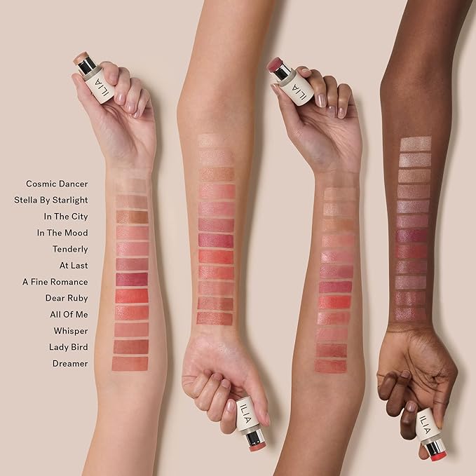 ILIA - Multi-Stick For Lips + Cheeks | Buildable, Creamy, Multi-Use Color Formula for All Skin Types | Nourish, Soften, Protect | Non-Toxic, Vegan, Cruelty-Free (In The Mood, 0.15 oz | 4.5 g)