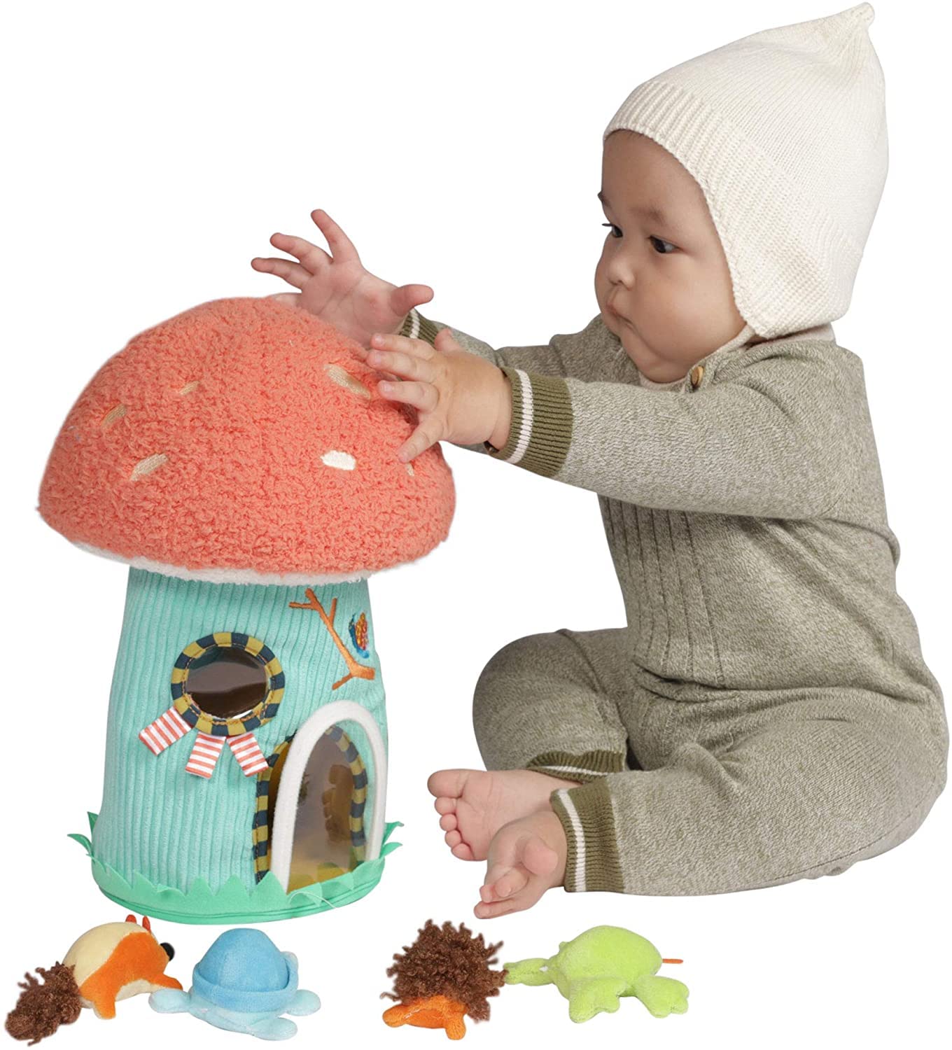 Manhattan Toy Toadstool Cottage Plush Fill & Spill Baby and Toddler Activity Toy