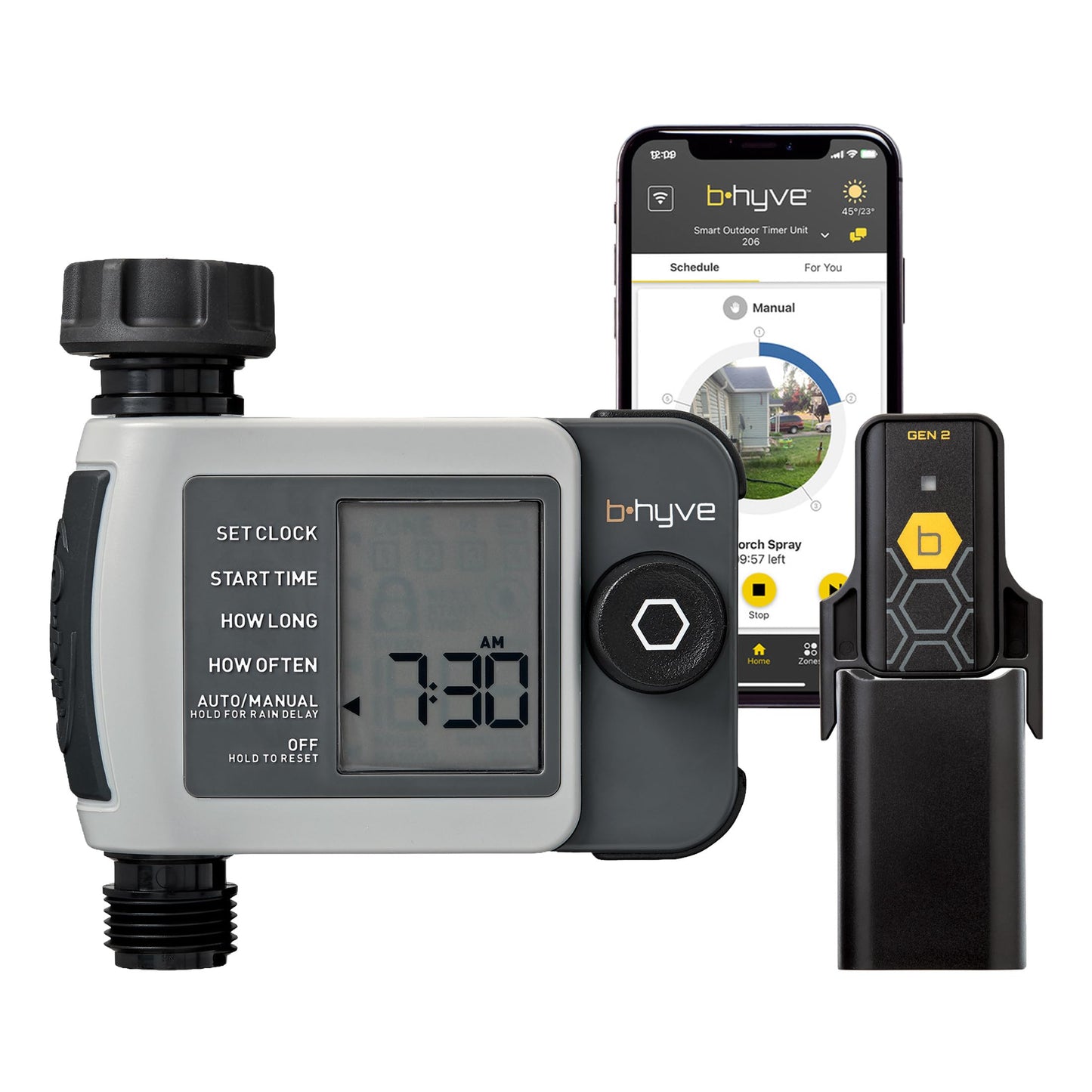 Orbit 24516 B-hyve XD 1-Port Smart Hose Watering Timer with Wi-Fi Hub